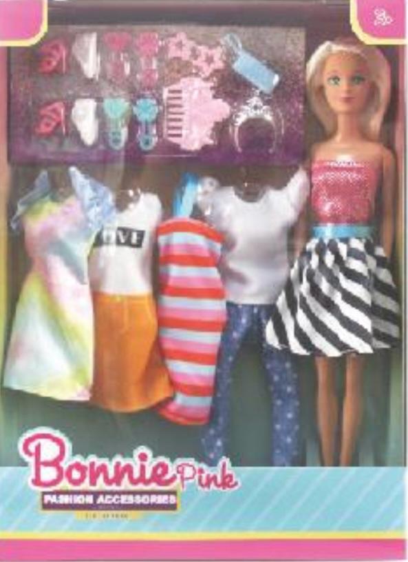 MUÑECA BONNIE CON VESTIDOS MEDIANA