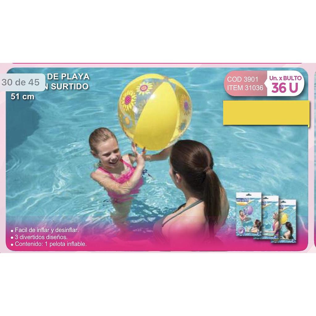 pelota de playa fashion 51 cm/ Bestway medio/