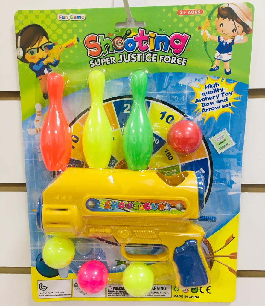 pistola lanza pelotas 8 piezas/13 medio/