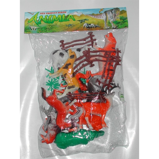 [148585] ANIMALES SELVA BOLSA GDE/10ABA medio ARRI