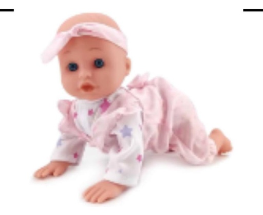 [23018W] BEBE GATEA CON SONIDO 32 CM 