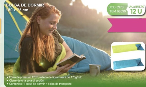 [68099] bolsa de dormir 180 x 75 cm