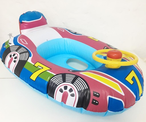 [bl6110] Bote con volante 65 cm/26 medio/ (rosa y azul)