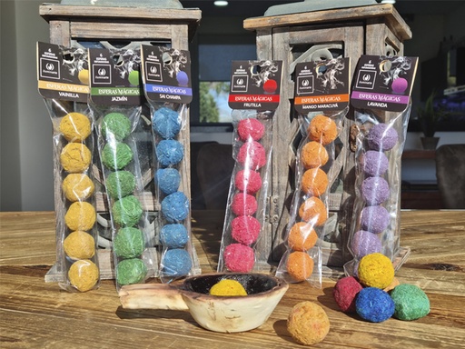 [100D] Esferas aromáticos p/sahumar x 6u 