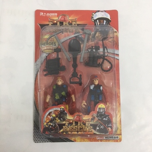 [2032] JUEGO DE BOMBEROS 7 PZS /16 medio