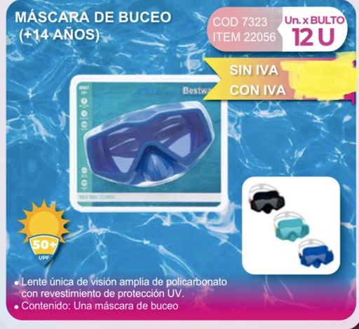 [22056] mascara de buceo (+14 años)/Bestway abajo/