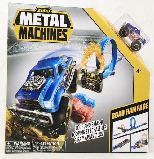 [6701] Metal Machines Road-Pista de autos c/lanzador metal mashines  360°      