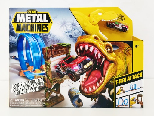 [6702] Metal Machines T Rex (pista+lanzador+dino)(5770) med: 2:40mt