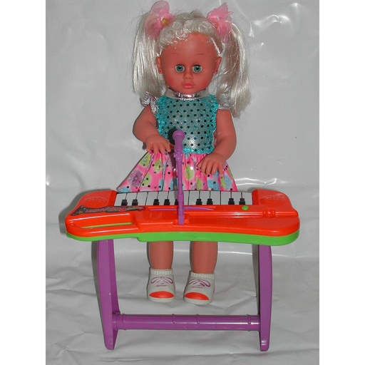 [KFA115127] MUñECA C/PIANO MUSICAL E/CAJA/13MED