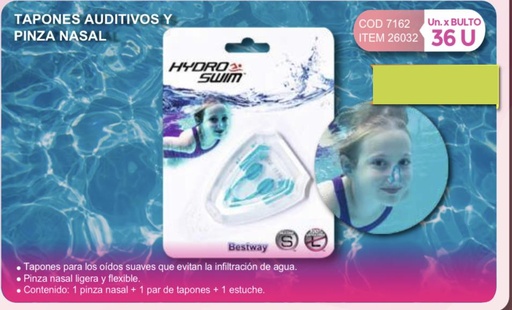 [26032] tapones auditivos y pinza nasal (7162)