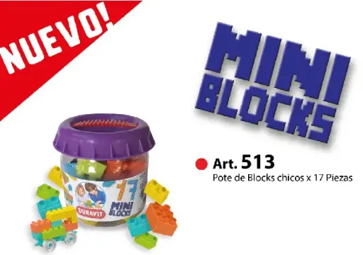 [D513] Pote de blocks chicos x 17 u