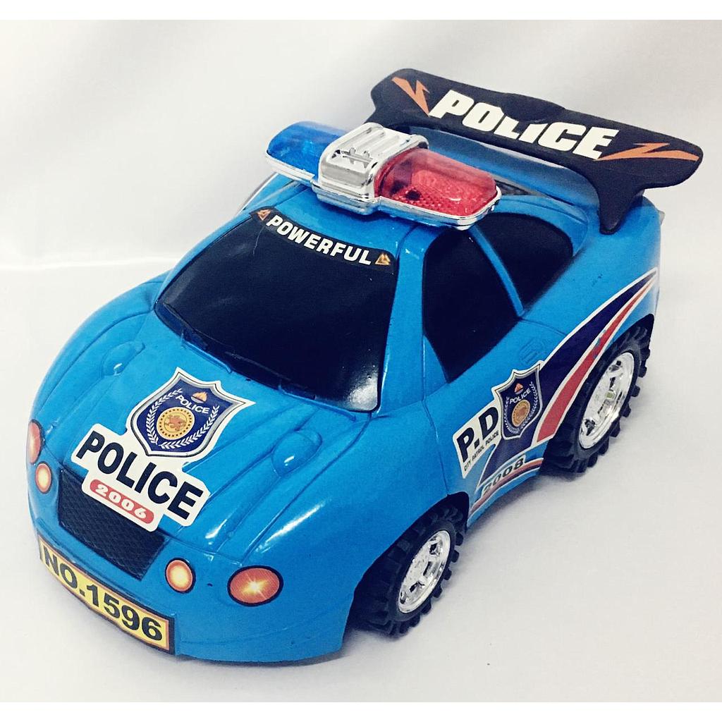 AUTO POLICIA E/BOLSA, rueda libre, 20x12cm /16 abajo 
